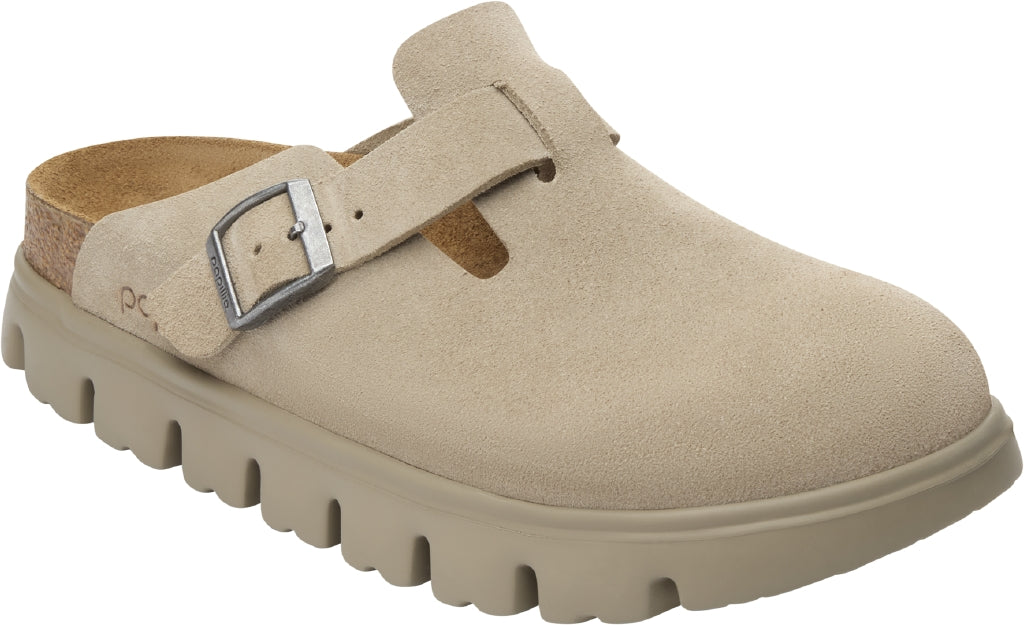 BIRKENSTOCK Boston Chunky taupe Suede leather
