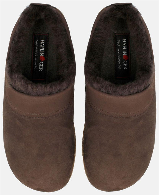 HAFLINGER Snowbird kaffee pellliccia d'agnello