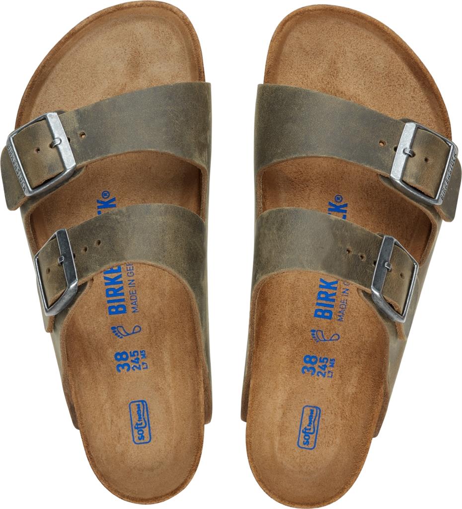 BIRKENSTOCK Arizona SFB faded khaki Oiled Leather