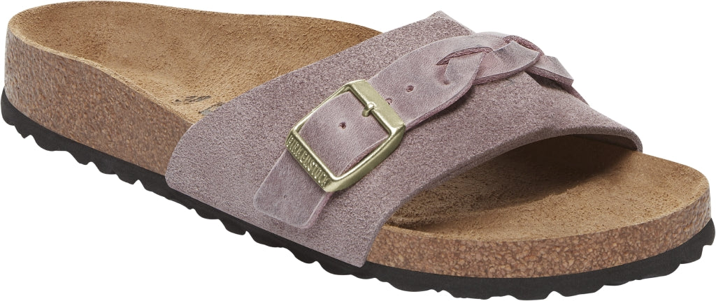 BIRKENSTOCK Oita Braided purple Suede Leather