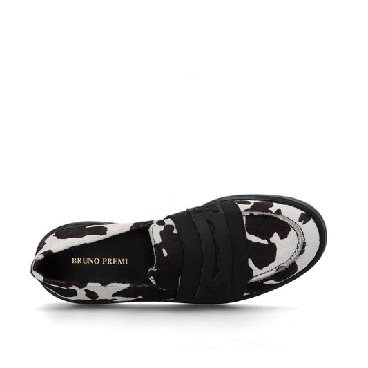 BRUNO PREMI Mocassino Mucca macchia Black