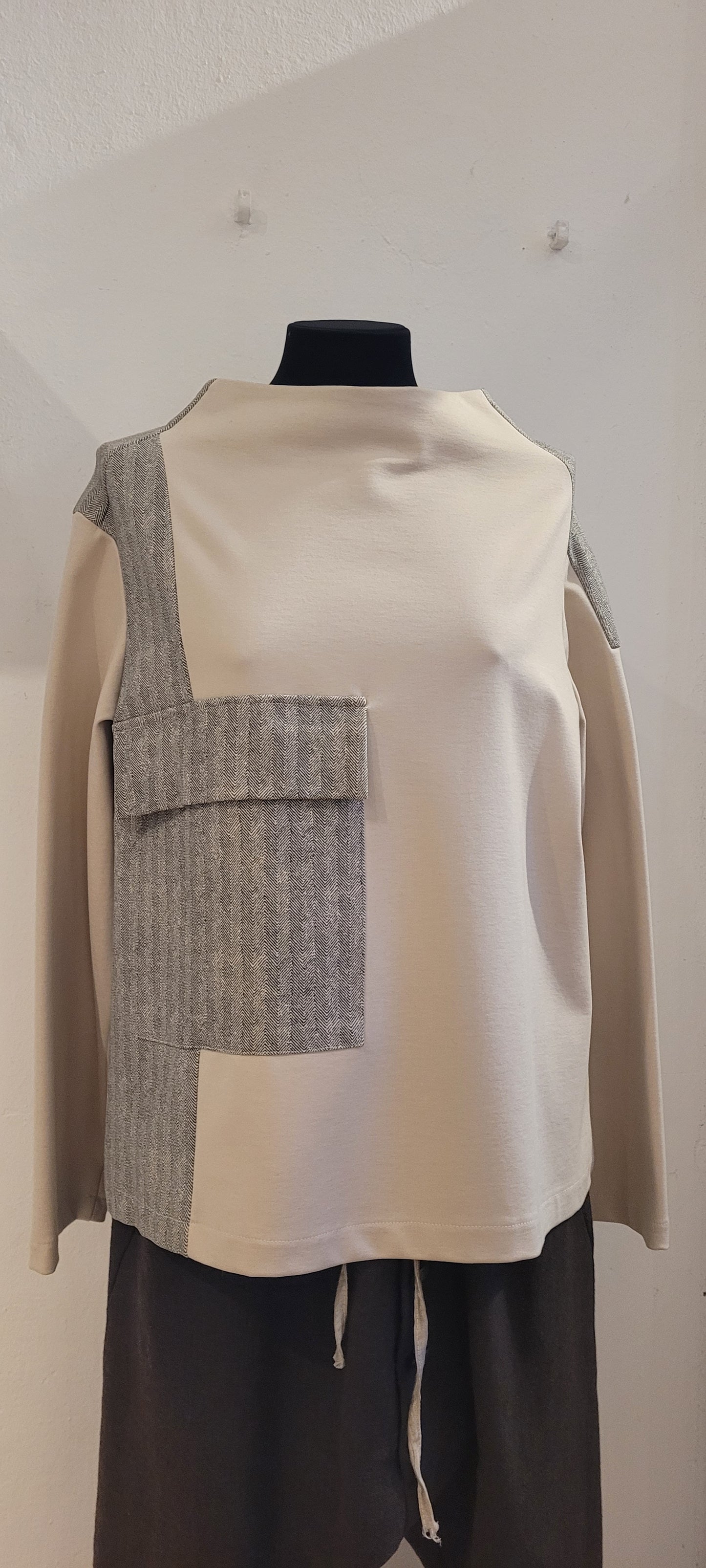 SIMONA BIGAZZI Felpa avorio