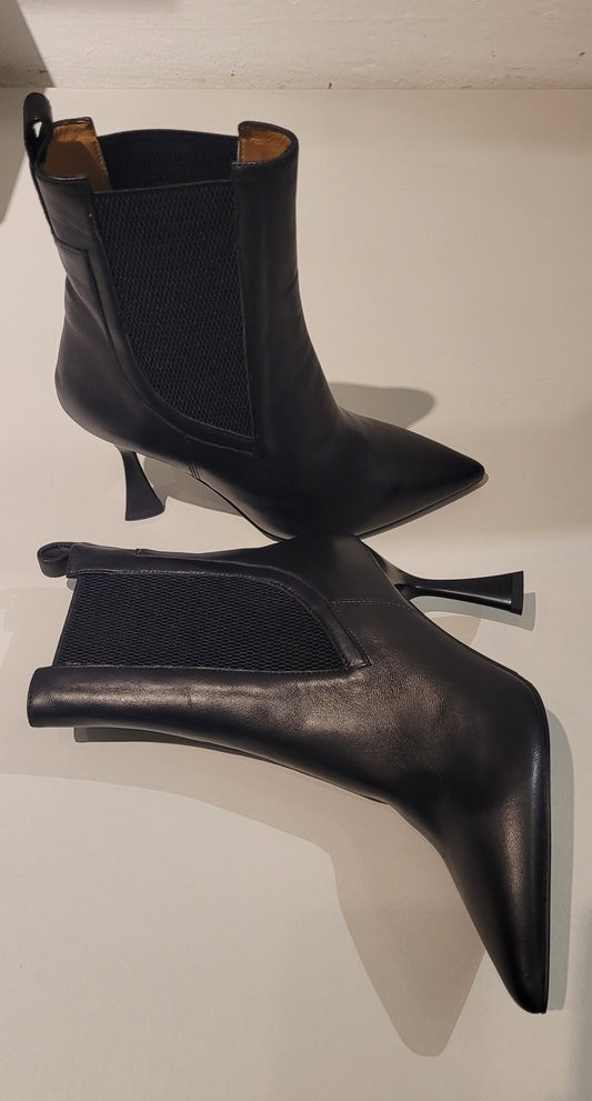 CAFèNOIR Stivaletto pelle nera