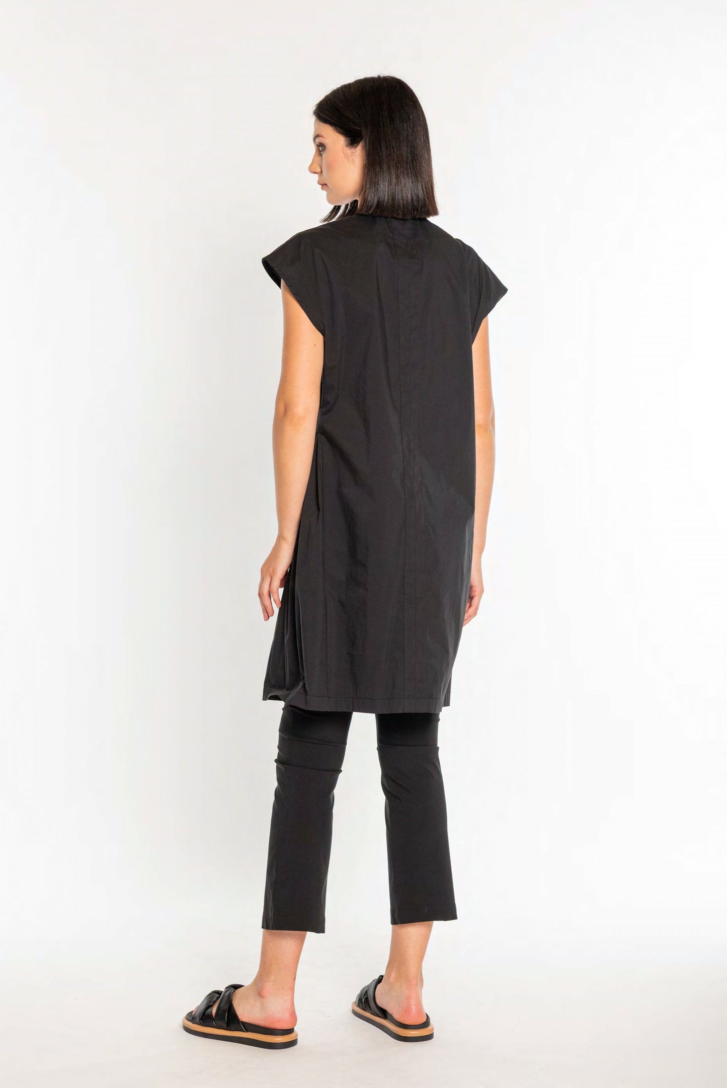 MANESERA Pantalone trombetta Iseo Nero