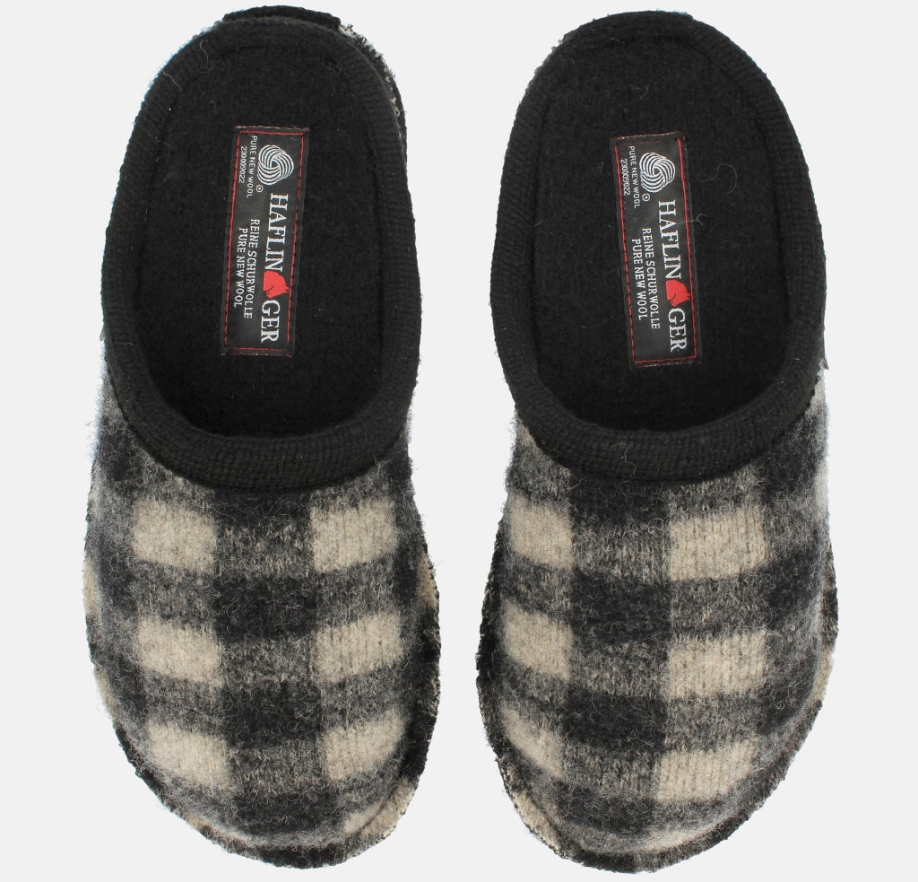 HAFLINGER Plaid schwarz