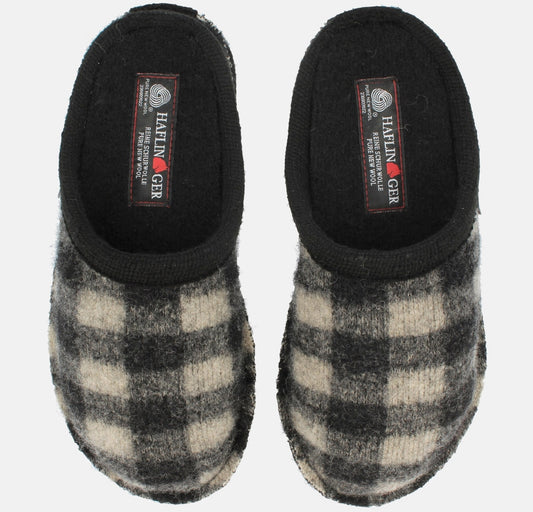 HAFLINGER Plaid schwarz