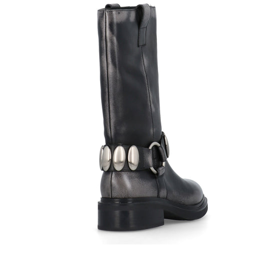 BRUNO PREMI Stivale Old Denim Gun/Black