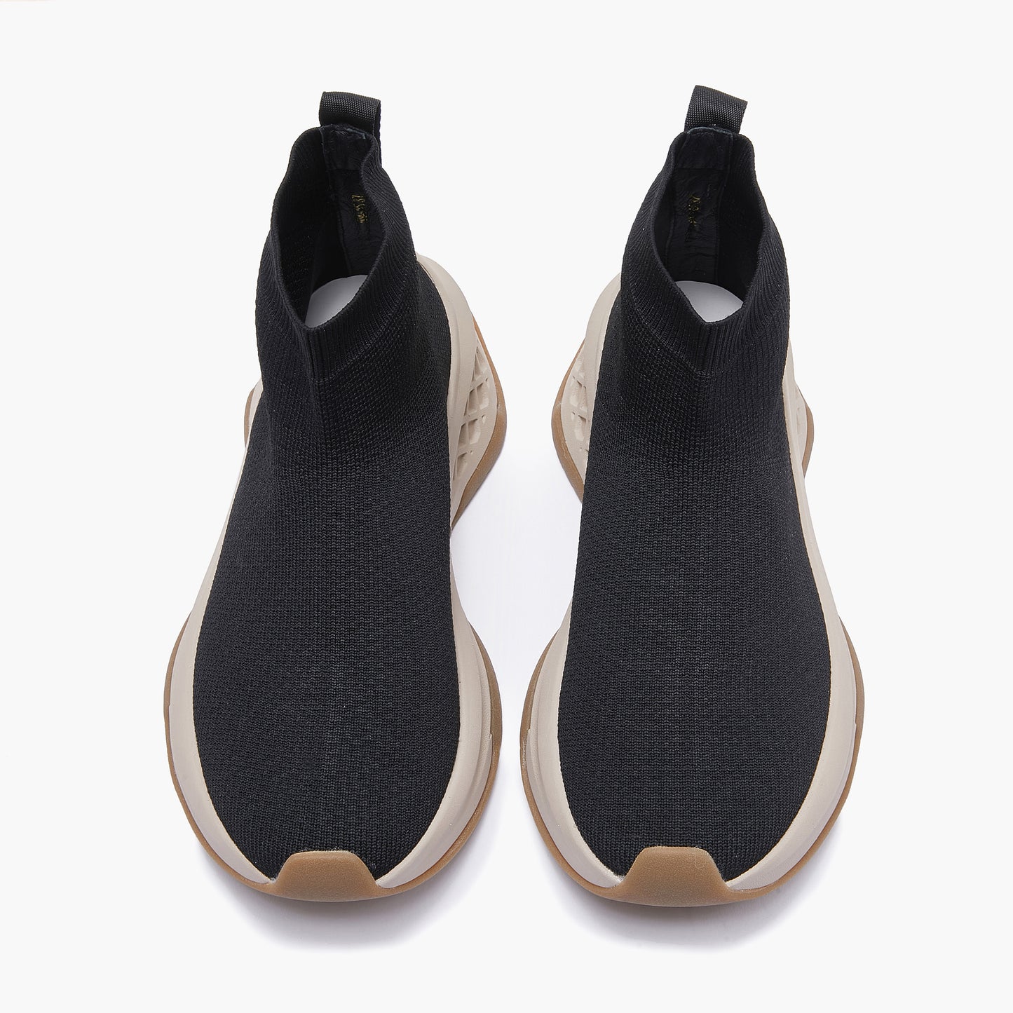 EMANUELLE VEE Sneaker Arcade alta Calzino tessuto Black