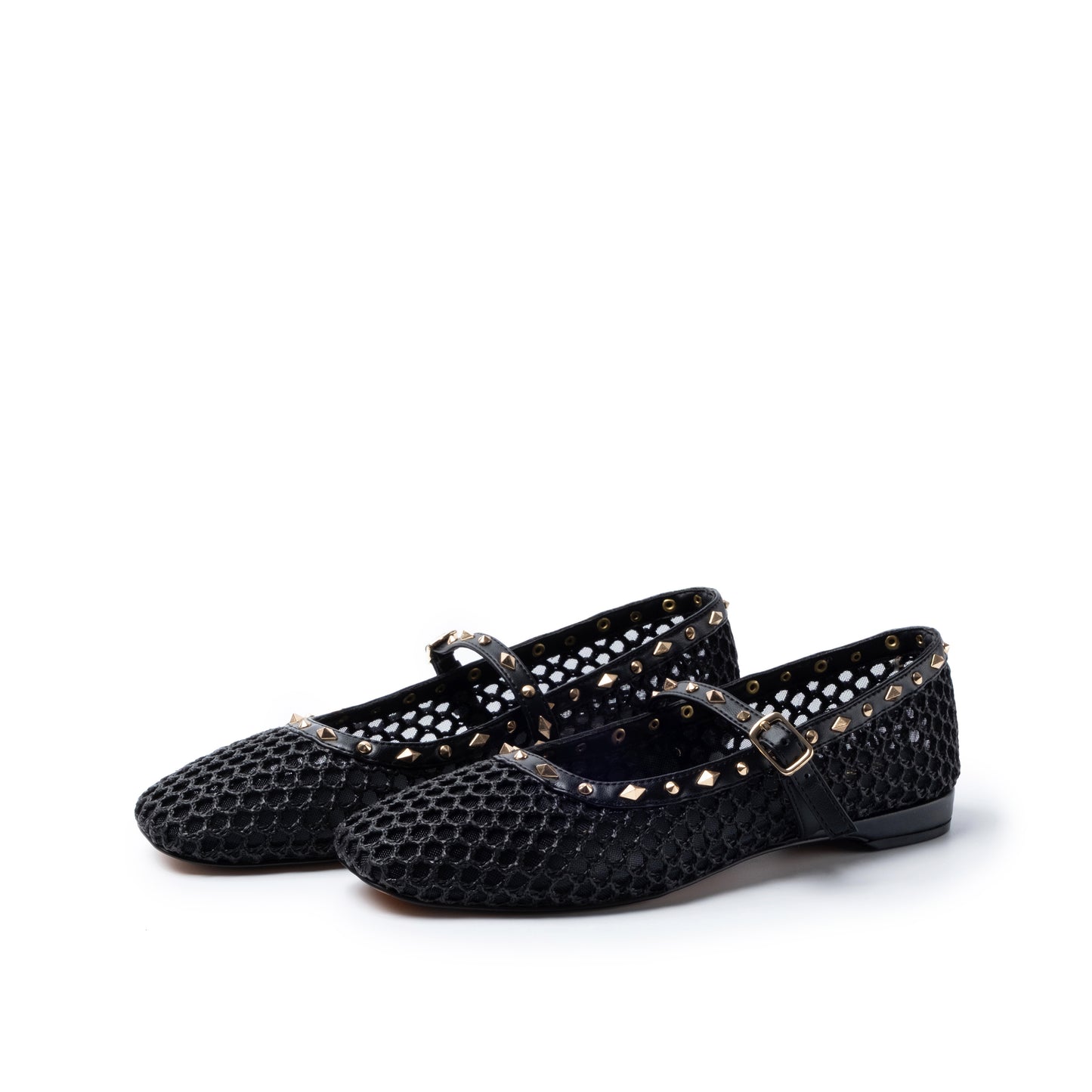 EMANUELLE VEE Ballerina Glenda raffia Black