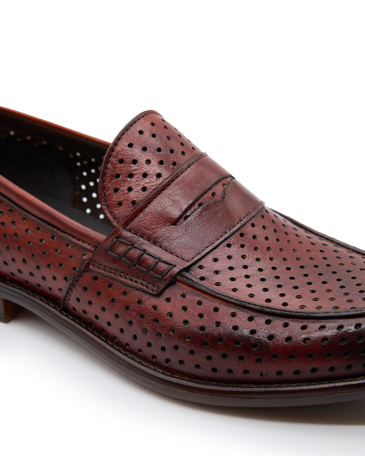 EXTON Mocassino soft traforato Brown