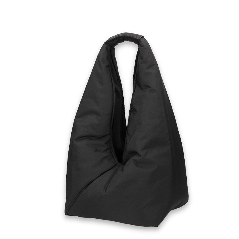 BONFANTI Borsa Giada tracolla a ventaglio sacca morbida Nero