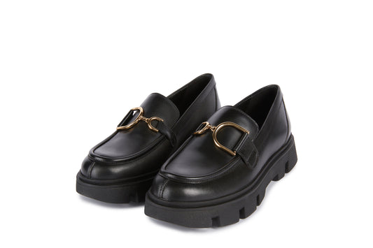 GEOX Mocassini Vilde vitello Black