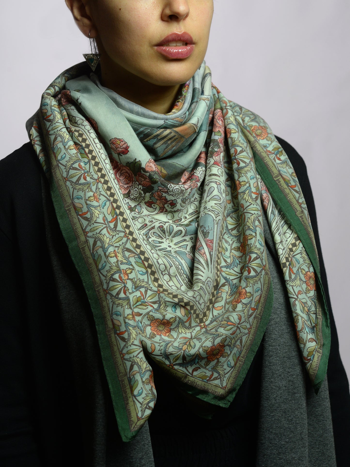 INNBAMBOO Foulard Inghilterra cm.120x120