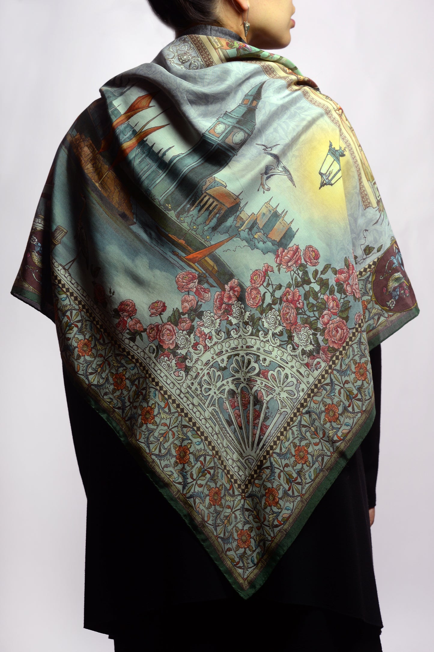 INNBAMBOO Foulard Inghilterra cm.120x120
