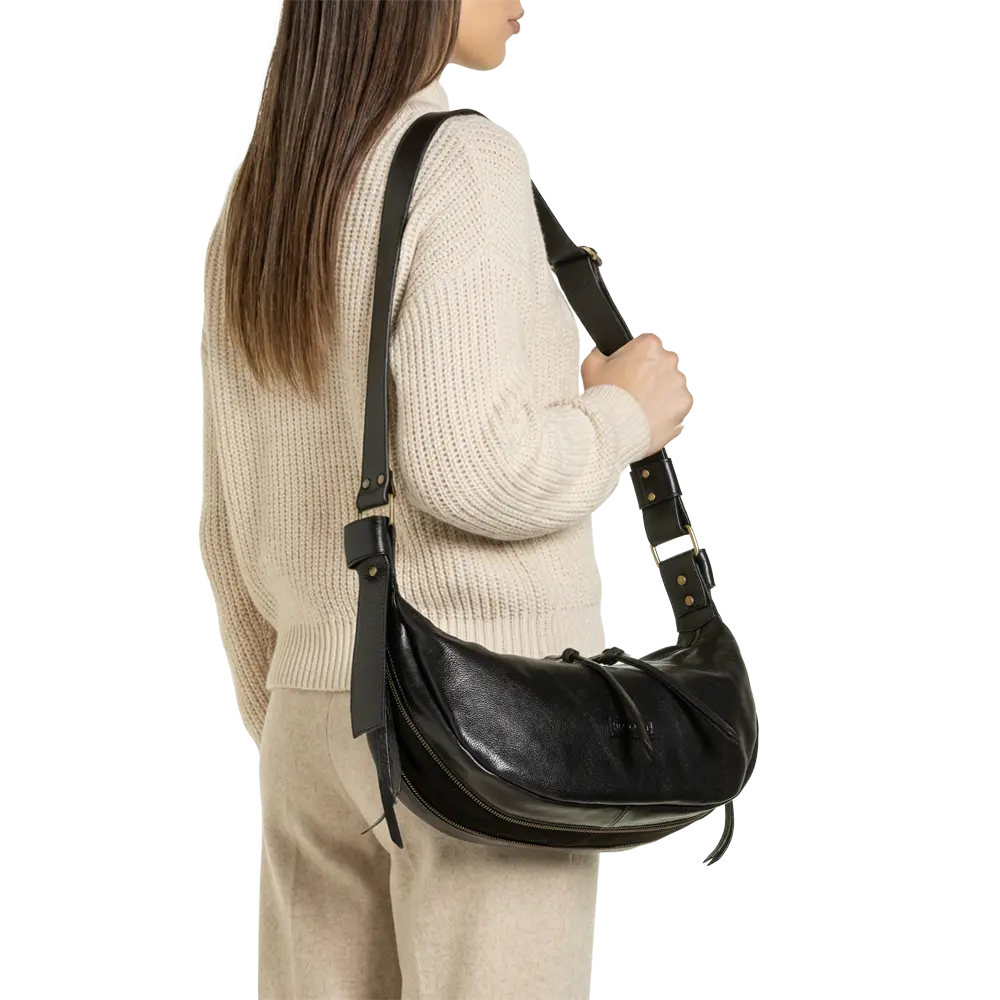 RIPANI Borsa a spalla GRETA pelle Nera