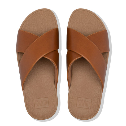 FitFlop Lulu Cross slide Light tan