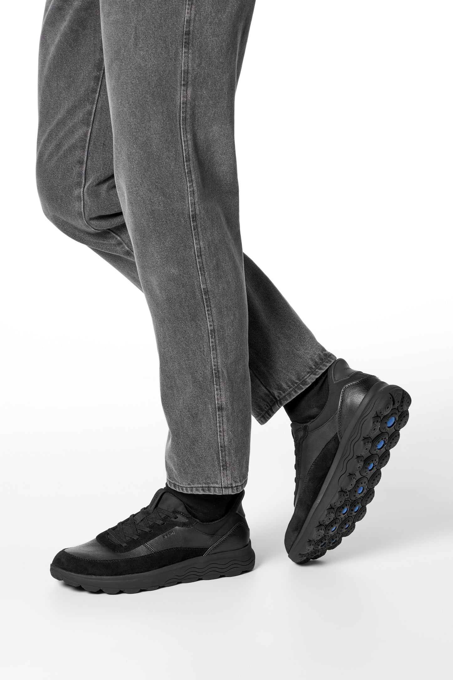 GEOX Sneakers Urban Spherica Nappa scamosc.Black
