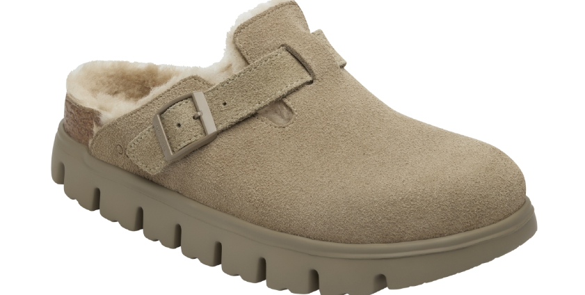 BIRKENSTOCK Boston Chunky Shearling Suede leather