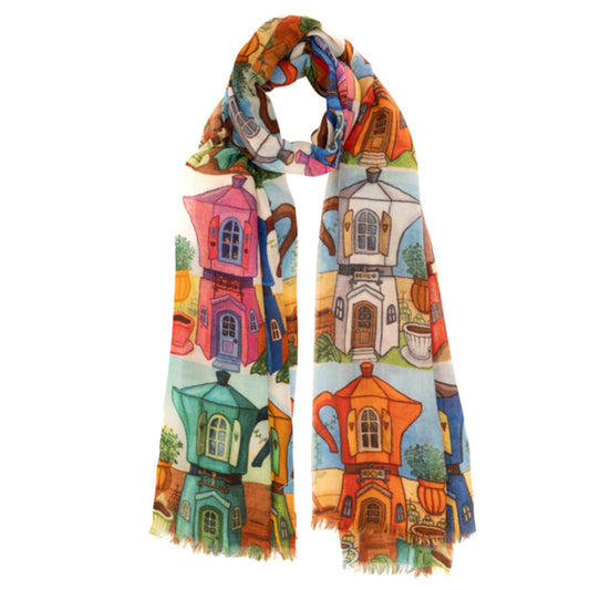 La Favola Sciarpa Caffettiere cm.70x190