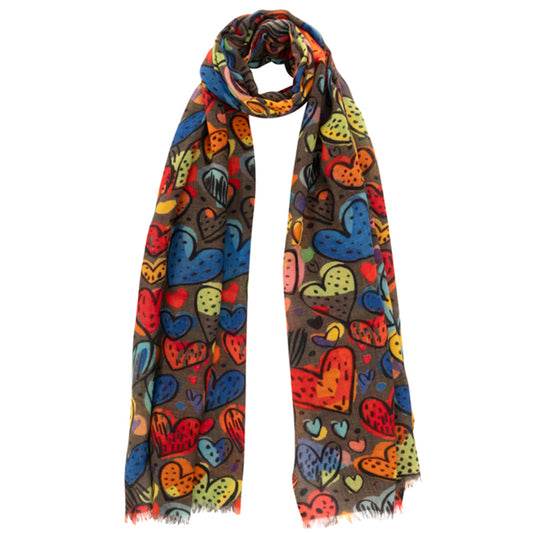 La Favola Sciarpa Corazon cm.70x190