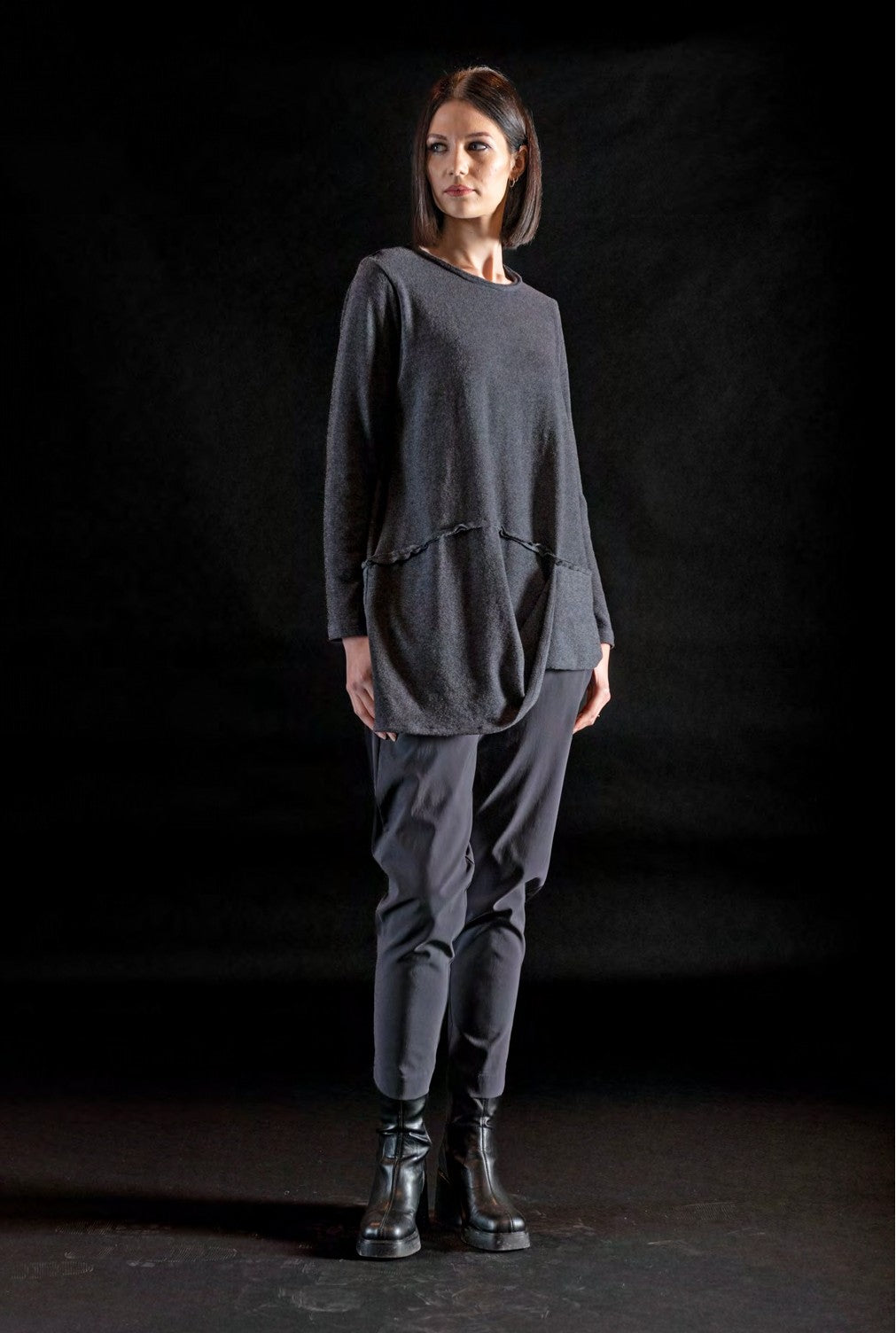 MANESERA Maglia Caldo cotone vers.Nero