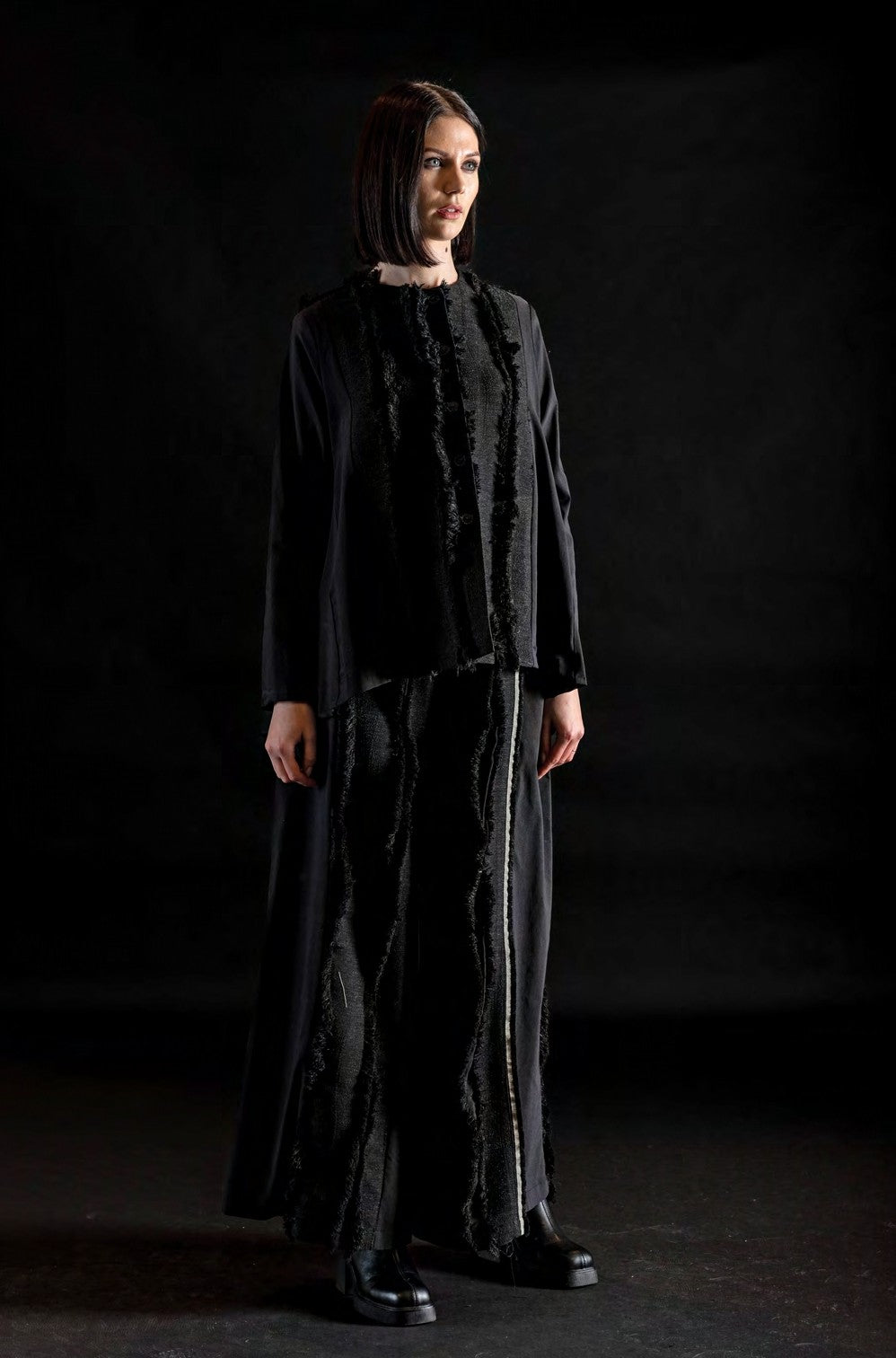 MANESERA Pantalone largo Donnie Nero