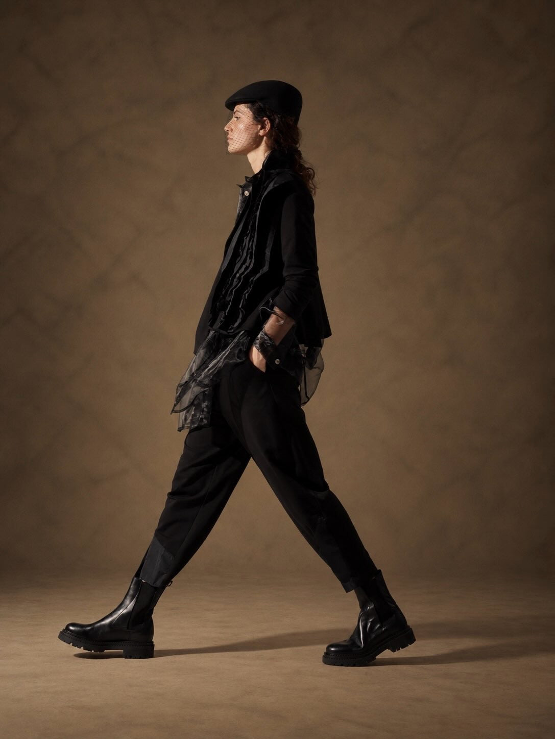 TADASHI Pantaloni Inserto Nero