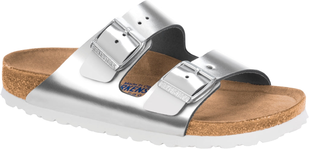BIRKENSTOCK Arizona metallic silver Natural Leather