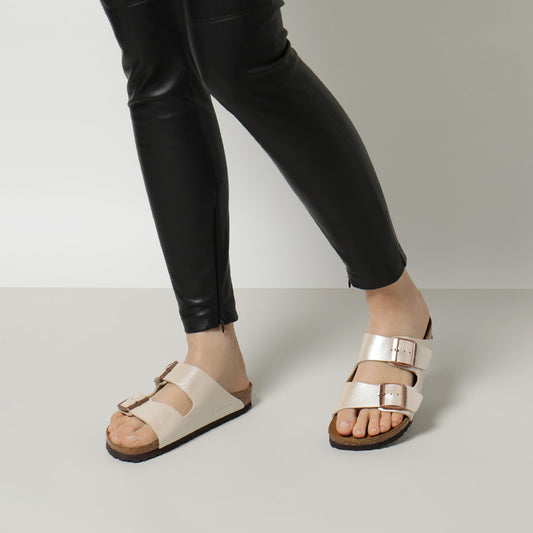 BIRKENSTOCK Arizona metallic silver Natural Leather
