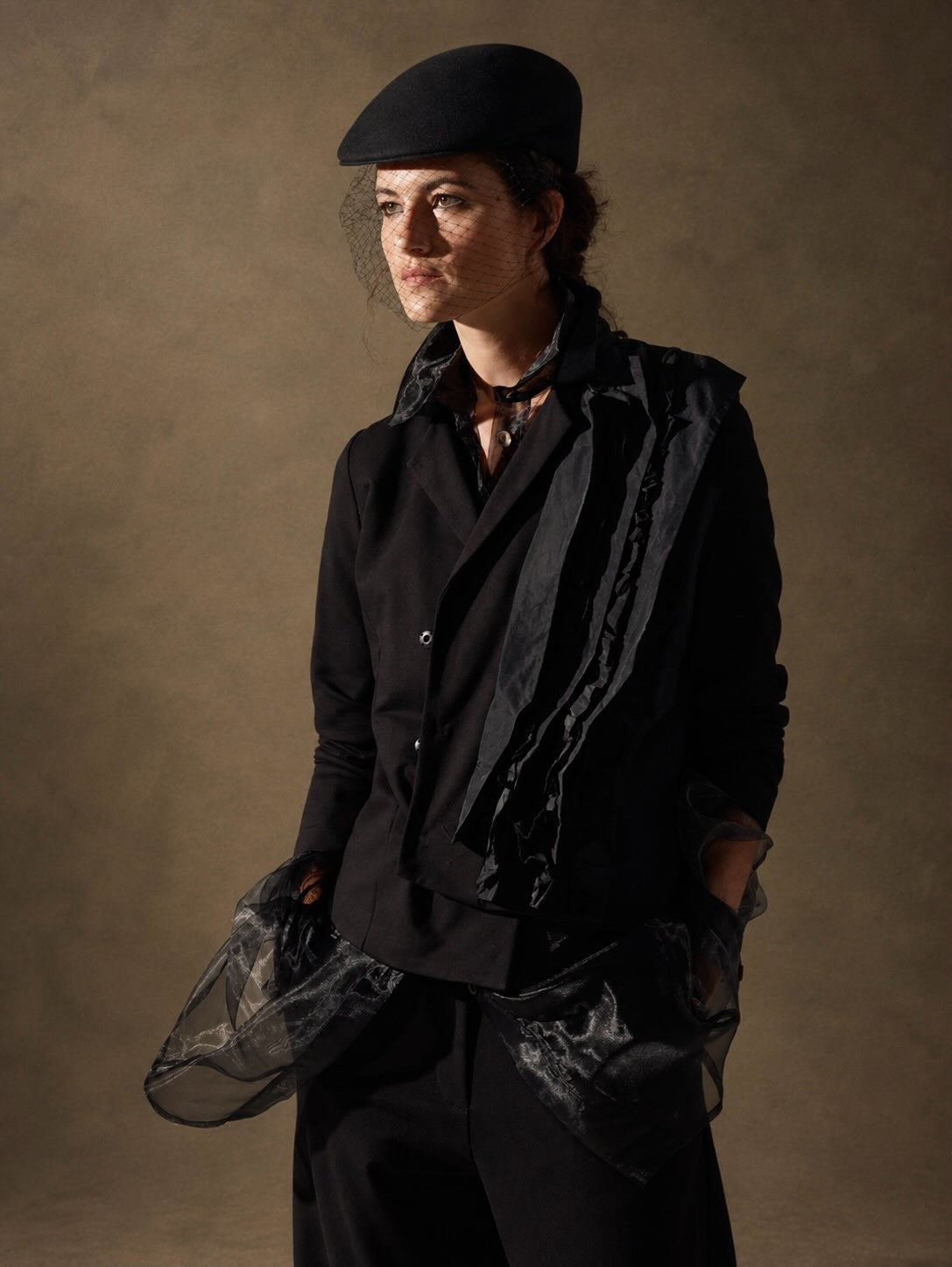 TADASHI  Giacca Rouges Nera