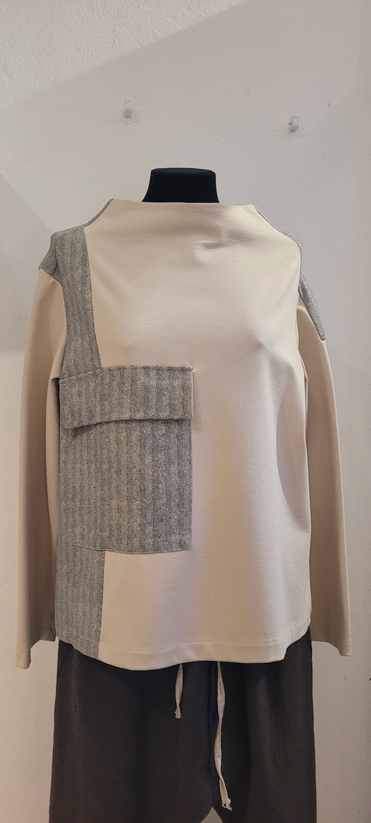 SIMONA BIGAZZI Felpa avorio