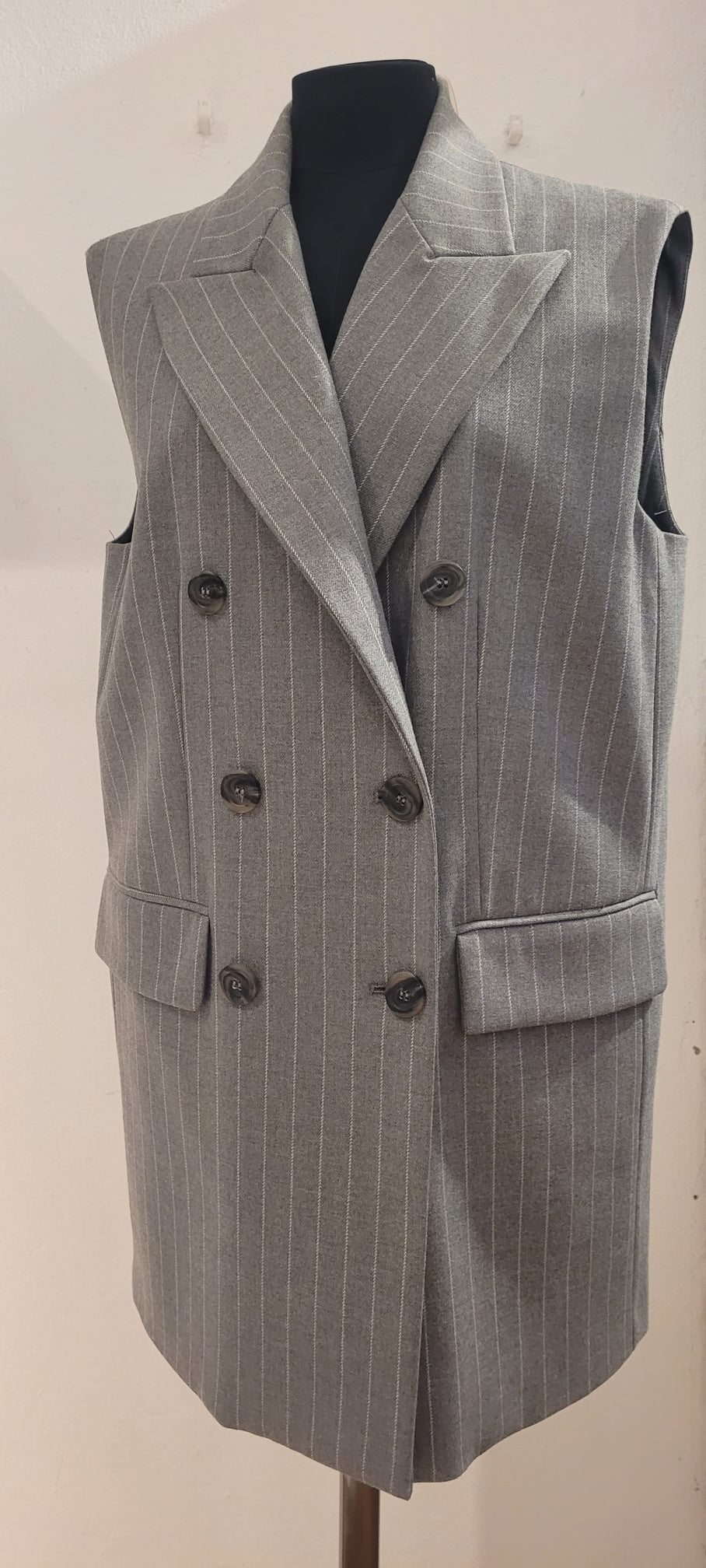 SIMONCINI Gilet gessato Curves