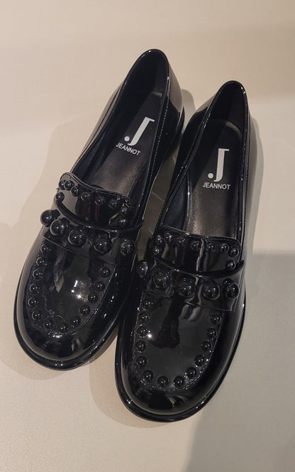 JEANNOT Mocassino vernice nera