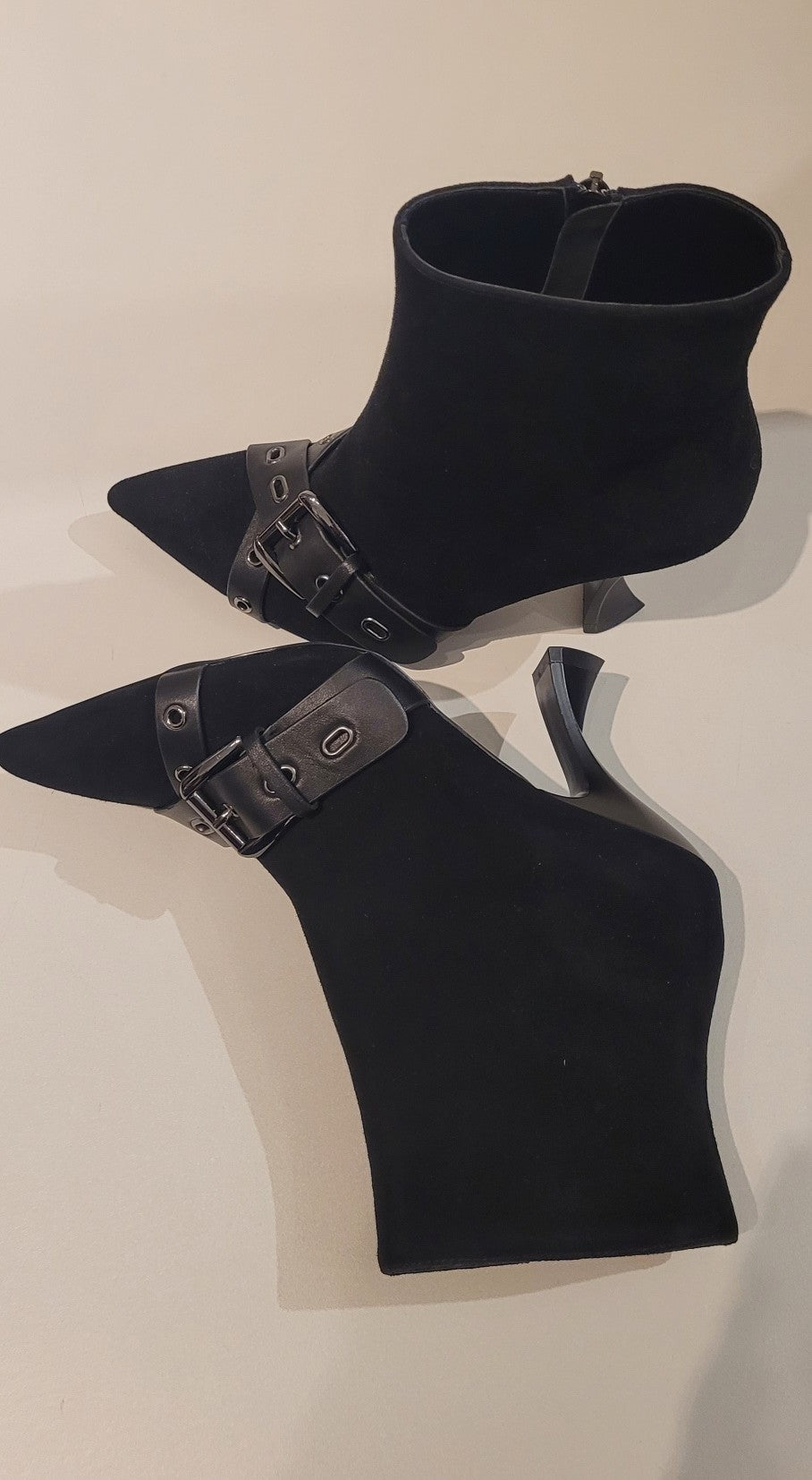 JEANNOT Stivaletto camoscio nero T.90