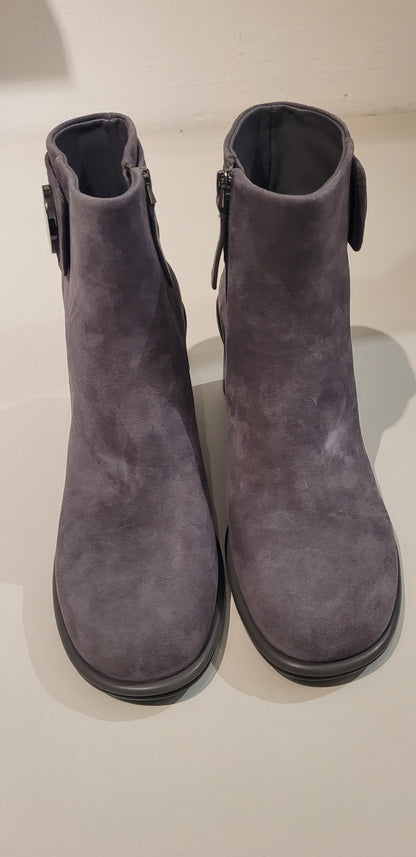 JEANNOT Stivaletto camoscio grigio