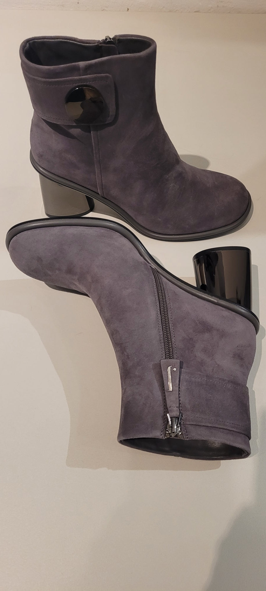 JEANNOT Stivaletto camoscio grigio