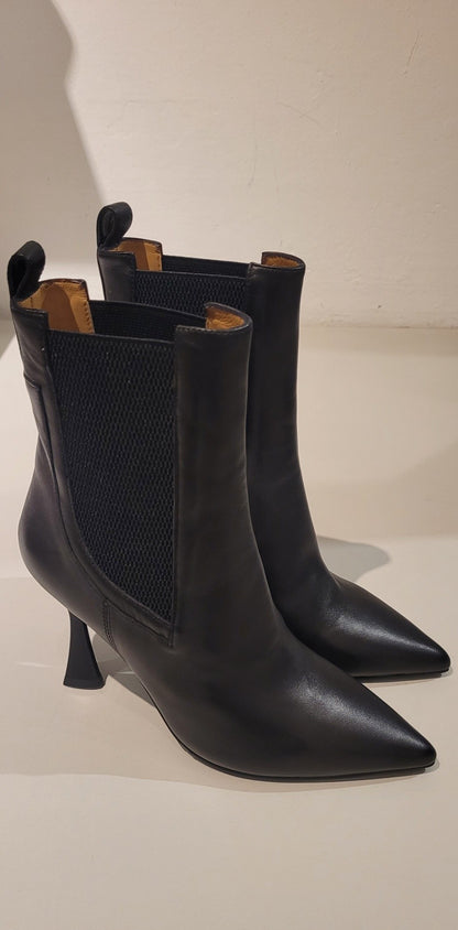 CAFèNOIR Stivaletto pelle nera