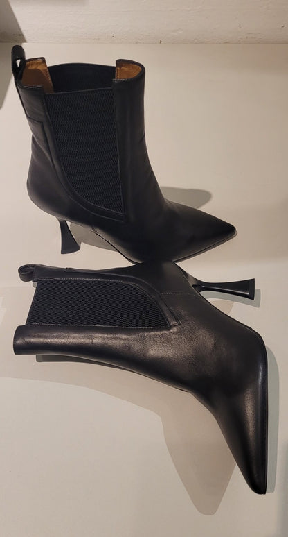 CAFèNOIR Stivaletto pelle nera