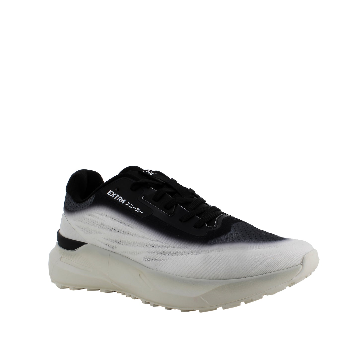 EXTR4 Sneakers U-Kaizen tess.Jaquard bianco/nero