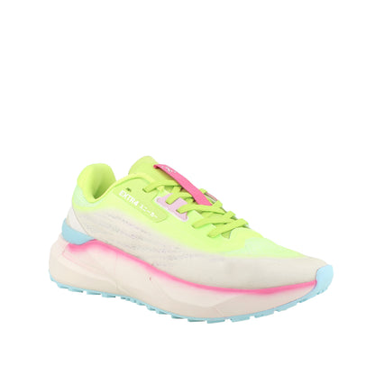 EXTR4 Sneakers D-Kaizen tess.Jaquard Bianco Giallo