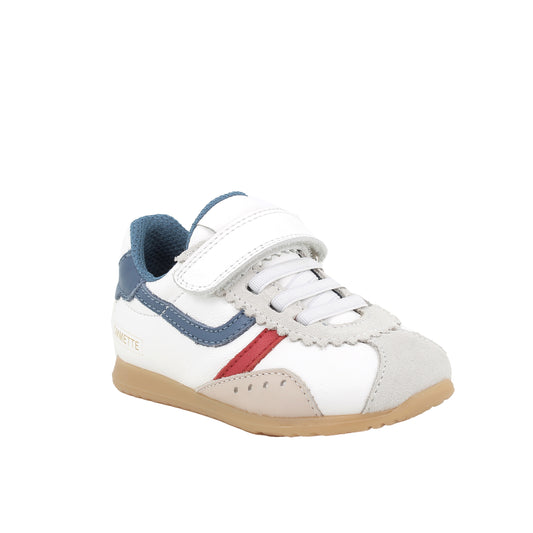 PRIMIGI Gommette nappa-scamosc. Bianco