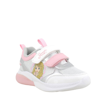PRIMIGI MERMAID Girl Nappa Glitter Bianco/Rosa /Argento
