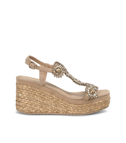 ALMA EN PENA Sandalo zeppa Suede OldPink