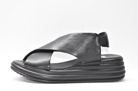 BUENO Sandali vitello Nero
