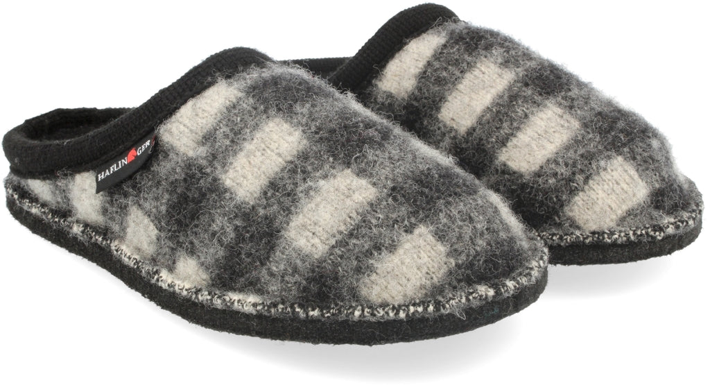 HAFLINGER Plaid schwarz