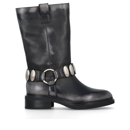 BRUNO PREMI Stivale Old Denim Gun/Black