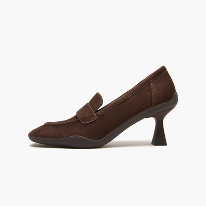 EMANUELLE VEE Mocassino Grace T60 camoscio Dark Brown