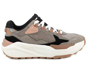 EXTR4 Sneakers Kaizen tess.tecnico Tortora Nero