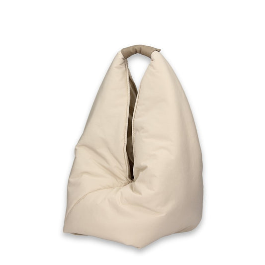 BONFANTI Borsa Giada tracolla a ventaglio sacca morbida Ghiaccio