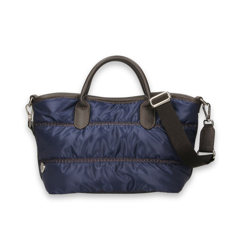 BONFANTI Borsa a mano Dublino trapuntata Blu Navy